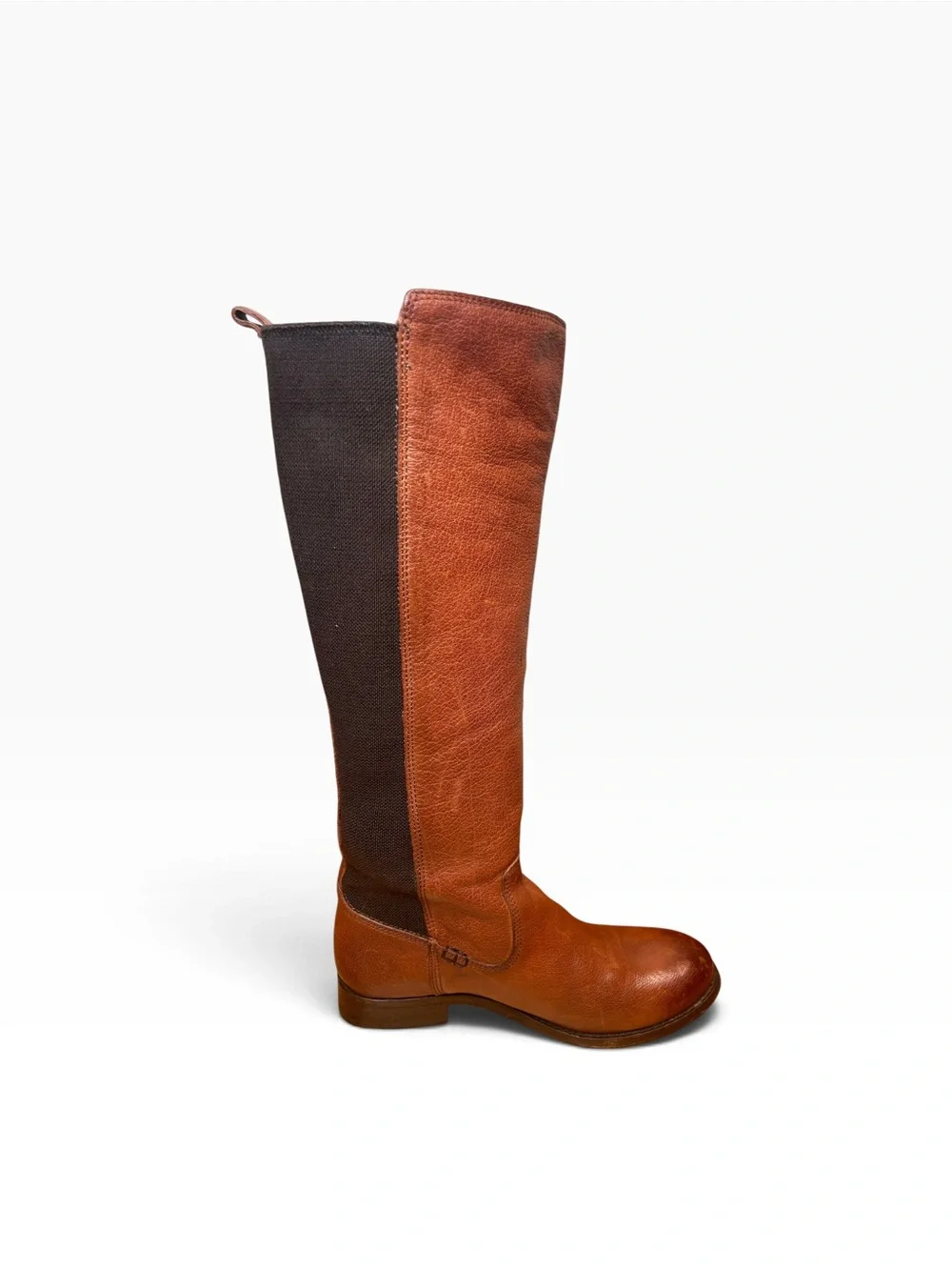 Frye Molly Gore Tall Tan Leather Riding Boots Equestrian Size 6B
